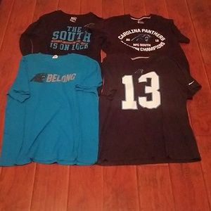 CAROLINA PANTHERS SHIRT LOT